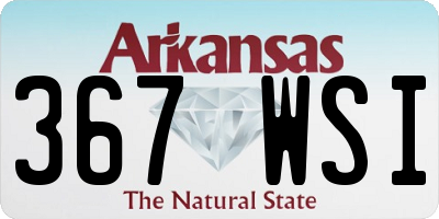 AR license plate 367WSI