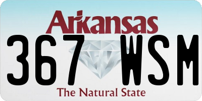 AR license plate 367WSM