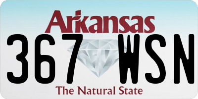 AR license plate 367WSN