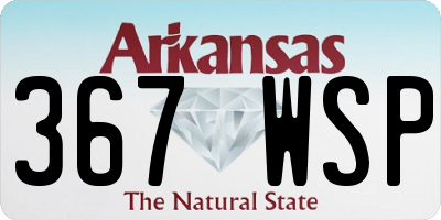 AR license plate 367WSP