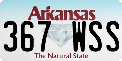 AR license plate 367WSS