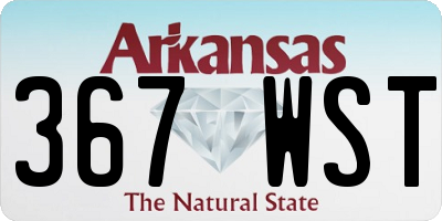 AR license plate 367WST