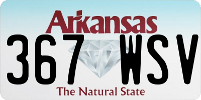 AR license plate 367WSV