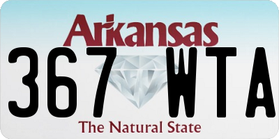 AR license plate 367WTA