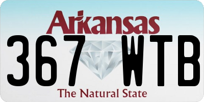 AR license plate 367WTB