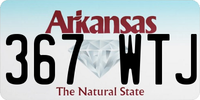 AR license plate 367WTJ