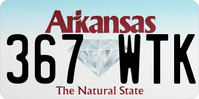 AR license plate 367WTK