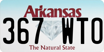 AR license plate 367WTO