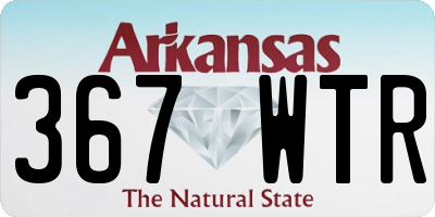AR license plate 367WTR