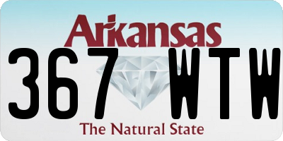 AR license plate 367WTW