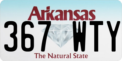 AR license plate 367WTY
