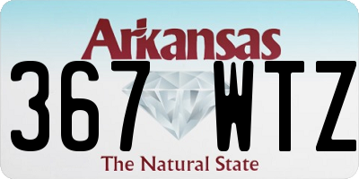AR license plate 367WTZ