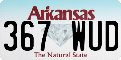 AR license plate 367WUD