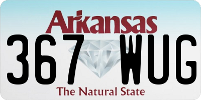 AR license plate 367WUG