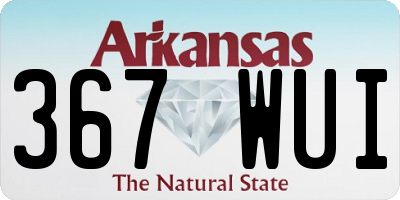AR license plate 367WUI