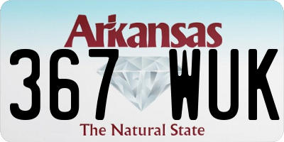 AR license plate 367WUK