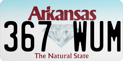 AR license plate 367WUM