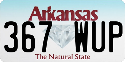 AR license plate 367WUP