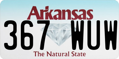 AR license plate 367WUW