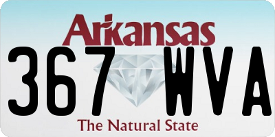 AR license plate 367WVA