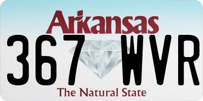 AR license plate 367WVR