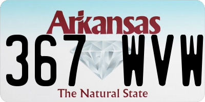 AR license plate 367WVW