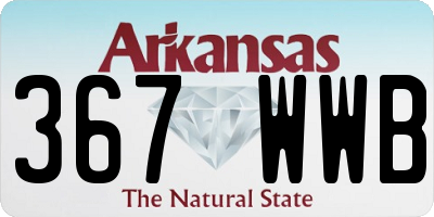 AR license plate 367WWB