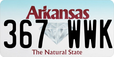 AR license plate 367WWK