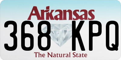 AR license plate 368KPQ