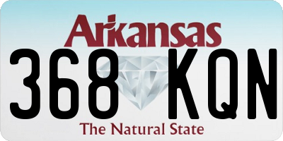 AR license plate 368KQN