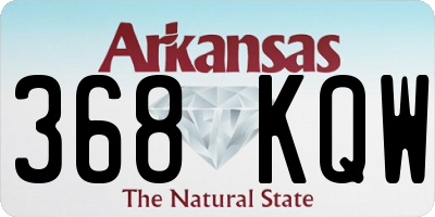 AR license plate 368KQW