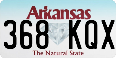 AR license plate 368KQX