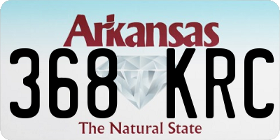 AR license plate 368KRC