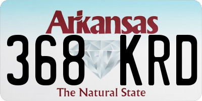AR license plate 368KRD