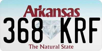 AR license plate 368KRF