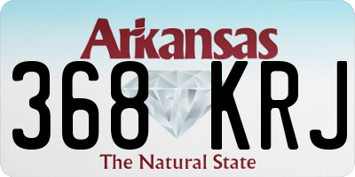 AR license plate 368KRJ