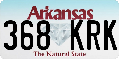 AR license plate 368KRK