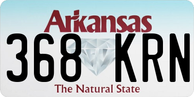 AR license plate 368KRN