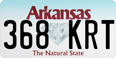 AR license plate 368KRT