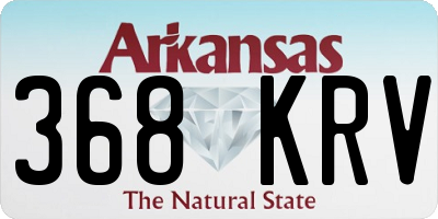 AR license plate 368KRV