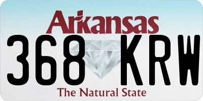 AR license plate 368KRW