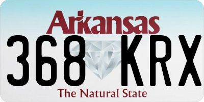 AR license plate 368KRX