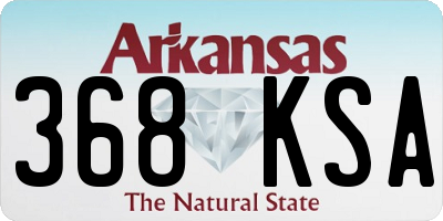 AR license plate 368KSA