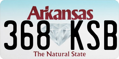 AR license plate 368KSB