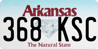AR license plate 368KSC