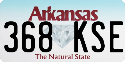 AR license plate 368KSE