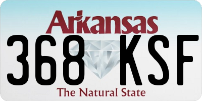 AR license plate 368KSF