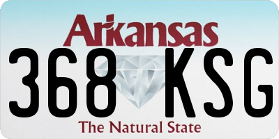 AR license plate 368KSG
