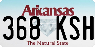 AR license plate 368KSH