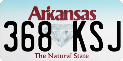 AR license plate 368KSJ